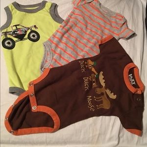 3 boy onesies.